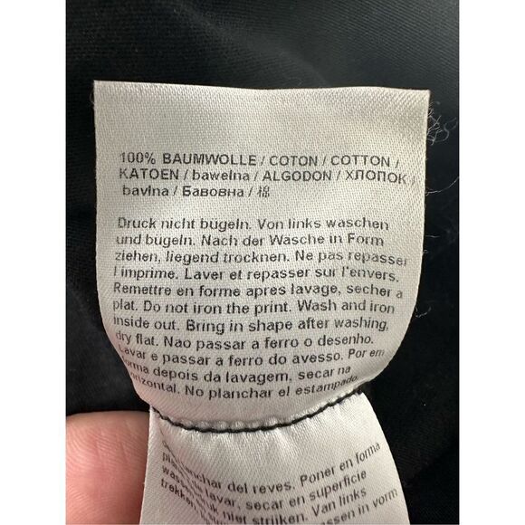 Hauber Women’s Black T-shirt Dolmatin Dog Print Trim metallic Rhinestones Sz 12 - Picture 12 of 13